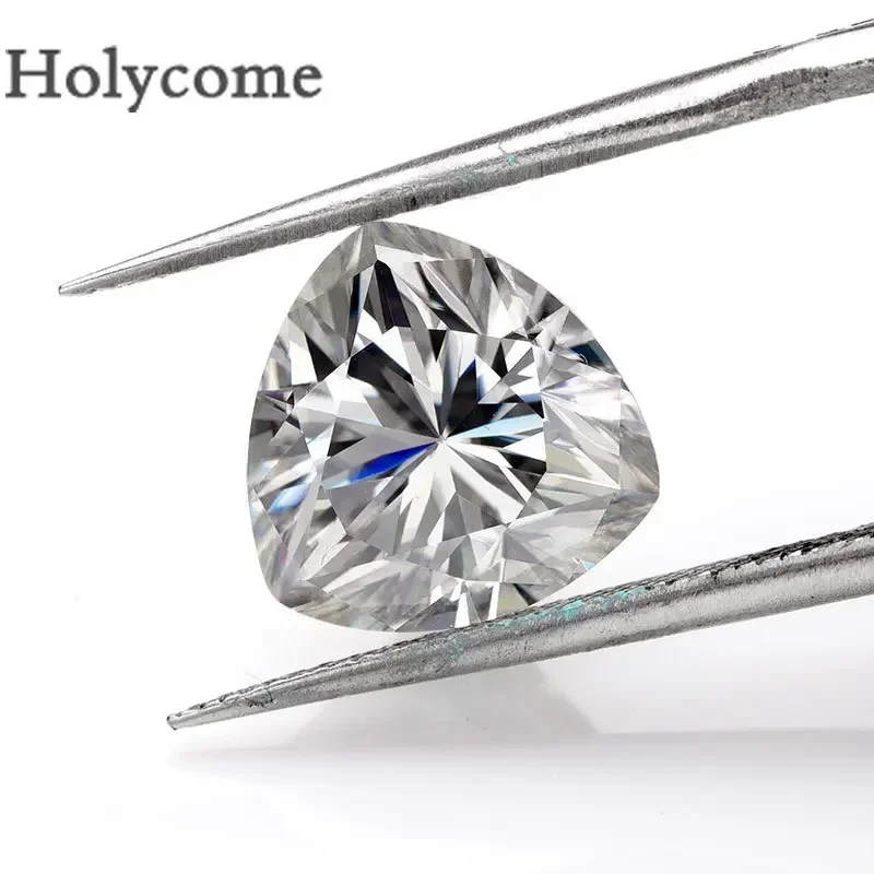 Holycome Factory Moissanite White VVS1 Trillion Shape Loose Stone Sparkling Diamond Test Positive GRA Certificate Wholesale