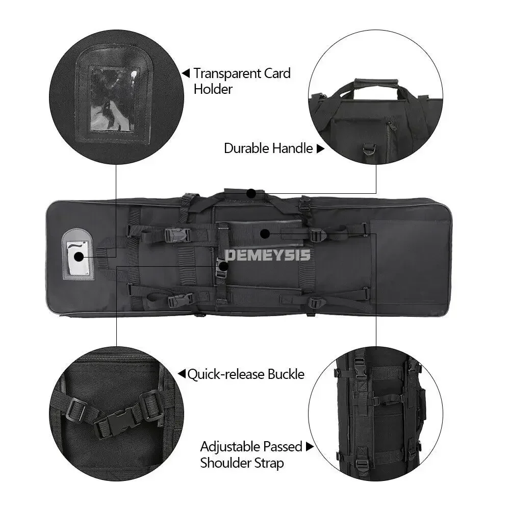 Tactical Rifle Case Airsoft Paintball Sniper Cs Game Shooting Hunting Range Gun Bag Outdoor War Games Backpack