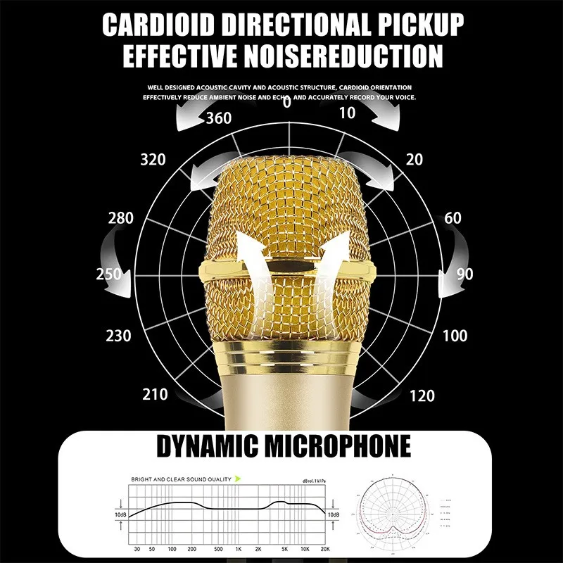 Microphone portable KTV en direct pour fête de mariage, Microphone sans fil 2.4G, karaoké, Kit multi-microphones dynamiques