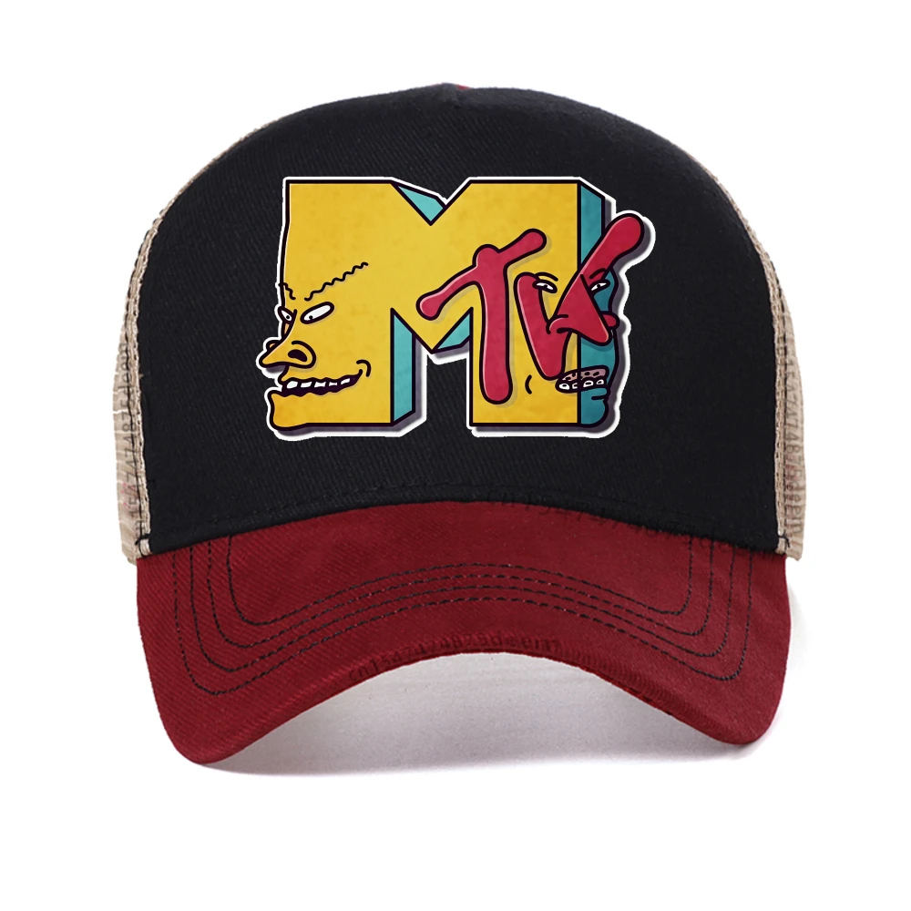 The Weeknd Mtv Collaboration mesh Baseball Cap adjustable Trucker Hats Breathable Sunscreen Outdoor Streetwear Snapback hats