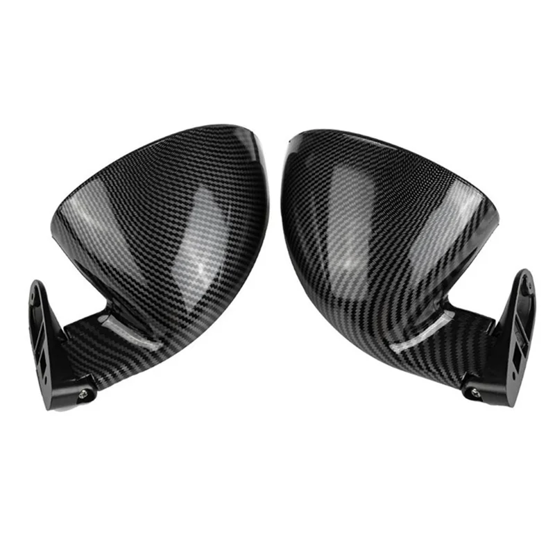 حسنا سيارة العالمي مرآة الرؤية الخلفية ألياف الكربون مرآة جانبية ل F-1 كاليفورنيا سباق السيارات عكس مرآة #6