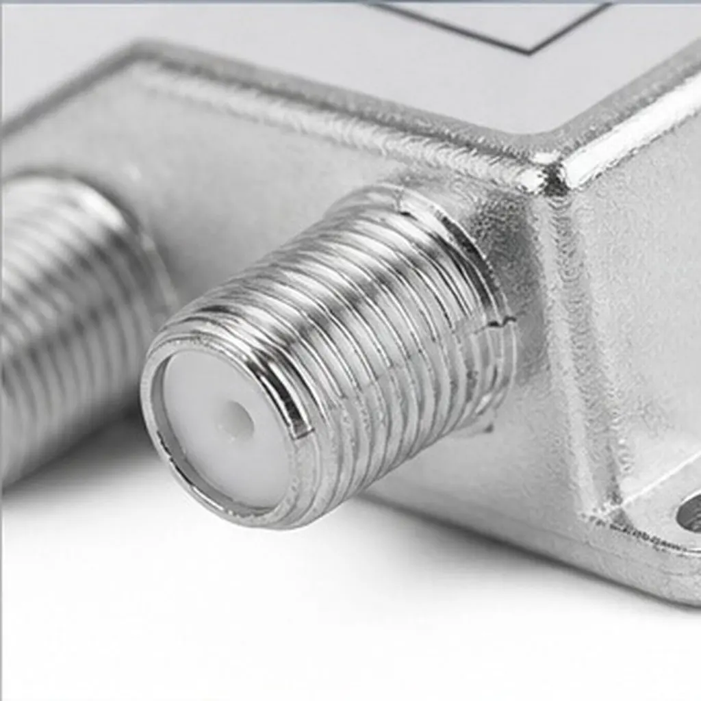 Coaxial Cable Splitter 5-2400Mhz 2 Way Multipurpose Splitter for TV Satellite Cable Internet Amplifier Coaxial Accessory