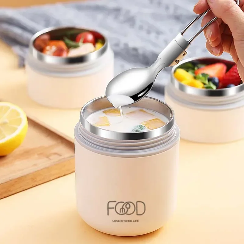 Thermal Lunch Box Stainless Steel Vacuum Food Containers Insulated Thermos Lunch Bag Soup Food Warmer Bento Lunch Box for Kids