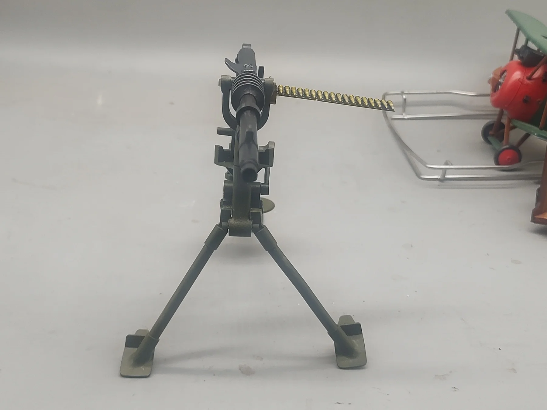 โมเดลปืนกลหนักฮอตช์คิส M1914 ขนาด 1/6 แบบพิมพ์ 3 มิติ ของเล่นปืนจิ๋วสำหรับฟิกเกอร์ทหาร ปรับแต่งได้