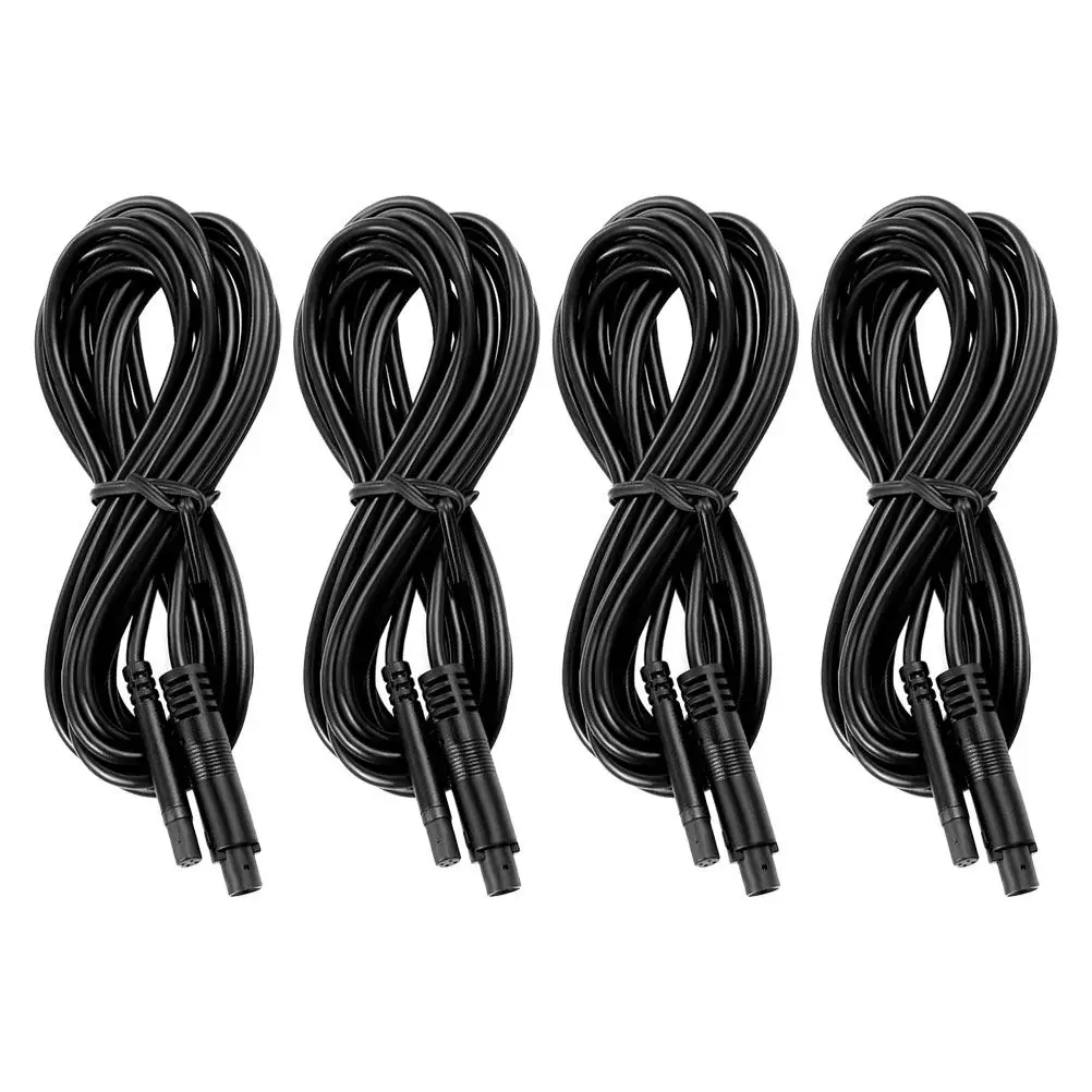 4Pcs 4-Pin Av Extension Cable for Backup Camera Rearview System Dash Cam Reverse Car Recorder Automotive Vehicle Supply