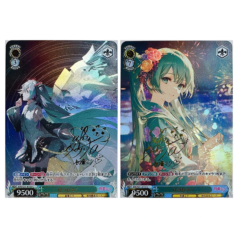 อะนิเมะเทพธิดา Story DIY ACG Weiss Schwarz การหักเหโต๊ะเกมสะสมการ์ด Hatsune Miku ของเล่นเด็กของขวัญวันเกิด