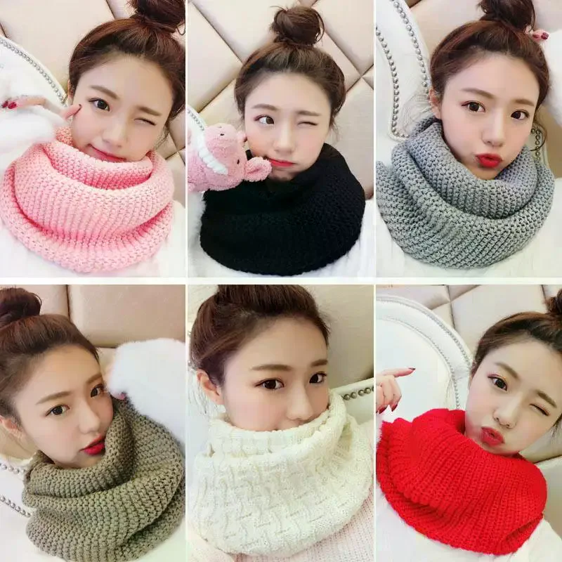 Elegant Thick Winter Scarf For Women Windproof Breathable Infinite Loop Neck Warmer With Soft Style Machine Washable