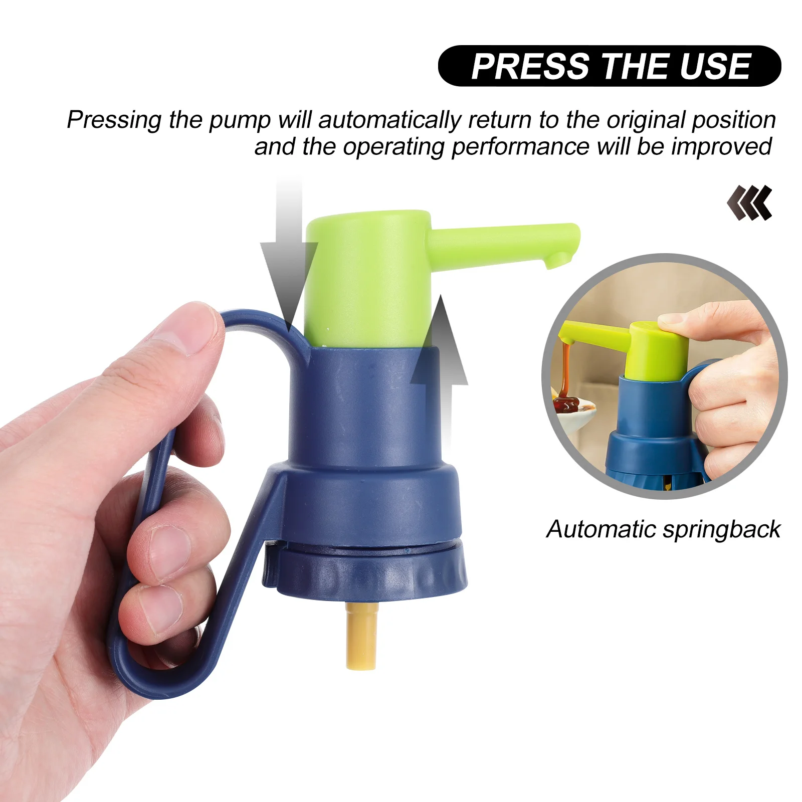 

1Set Oyster Sauce Bottle Press Head Durable Sealed Pump Dispenser Suitable for High Short Bottles Mini Compact Kitchen Bottle