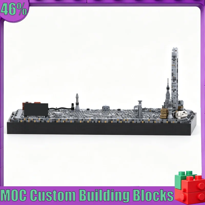 

9311PCS MOC Nevarro Landscape Display Diorama Model Custom Puzzle DIY Creative Assembly Educational Toy Collection Display Gift
