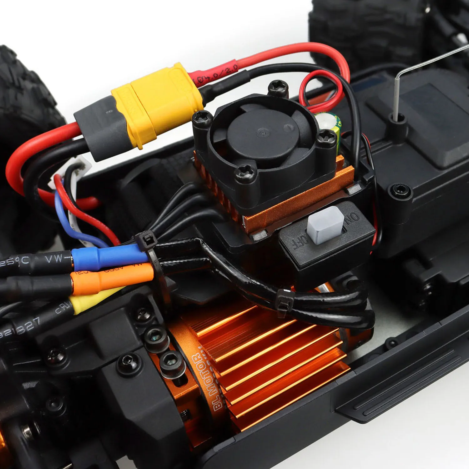 1/16 ZD Racing MT16 RC Big Tire Truck 4x4 Ferngesteuertes Offroad-Fahrzeug 2845 Bürstenloser Motor 35A ESC Akku RTR Modellauto – Detail 9