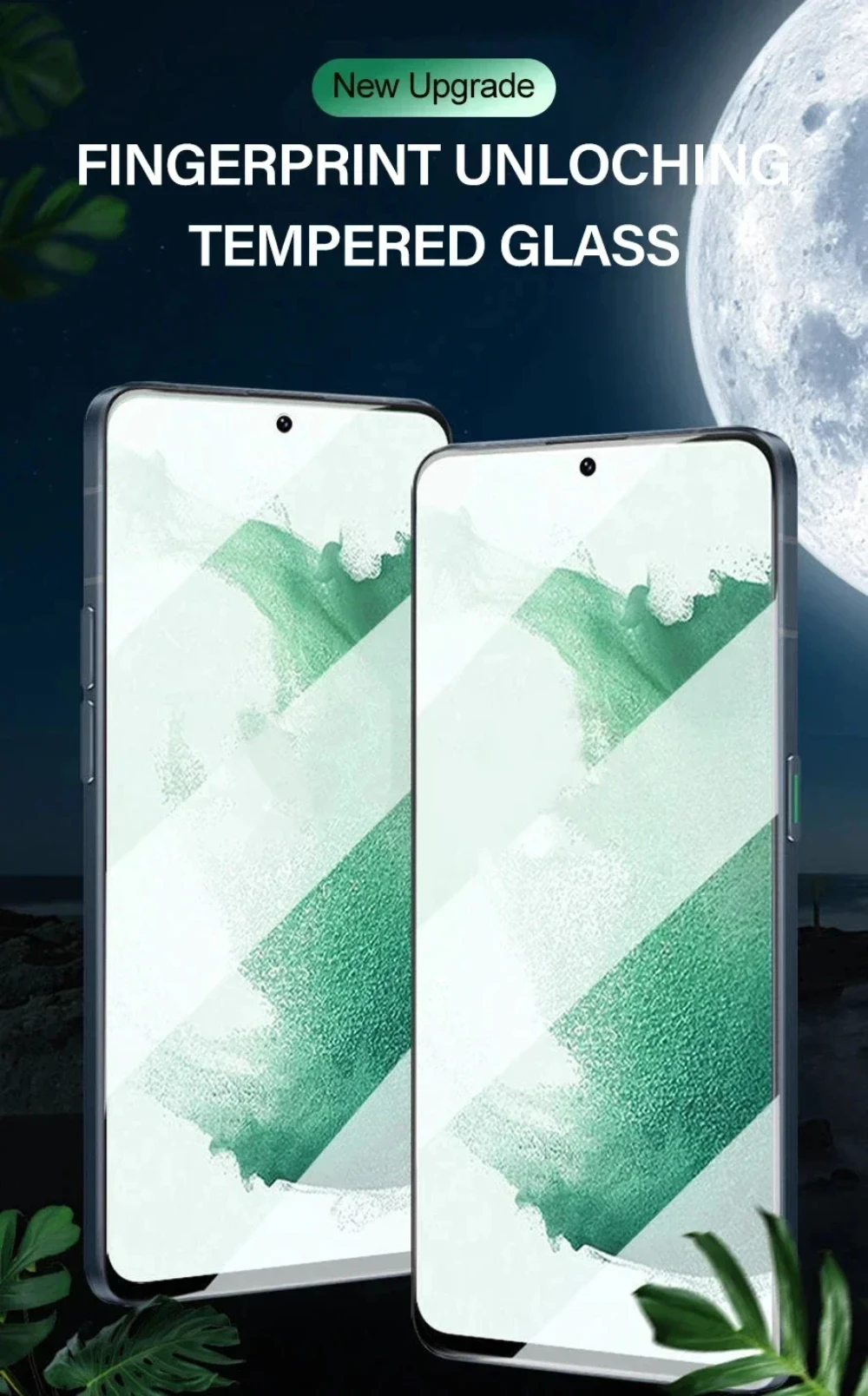 NNBILI 2PCS Fingerprint Entsperren Gehärtetem Glas Für Samsung S24 Ultra S23 S22 S21 Plus Screen Protector Für Samsung S21 S20 FE – Detail 2