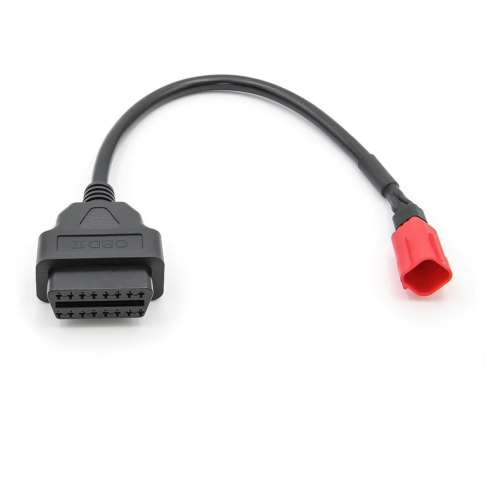 For Honda Motorcycle OBD Adaptor 16pin to 6pin OBD2 Diagnostic Cable Extension Connector for Suzuki Yamaha BENELLI