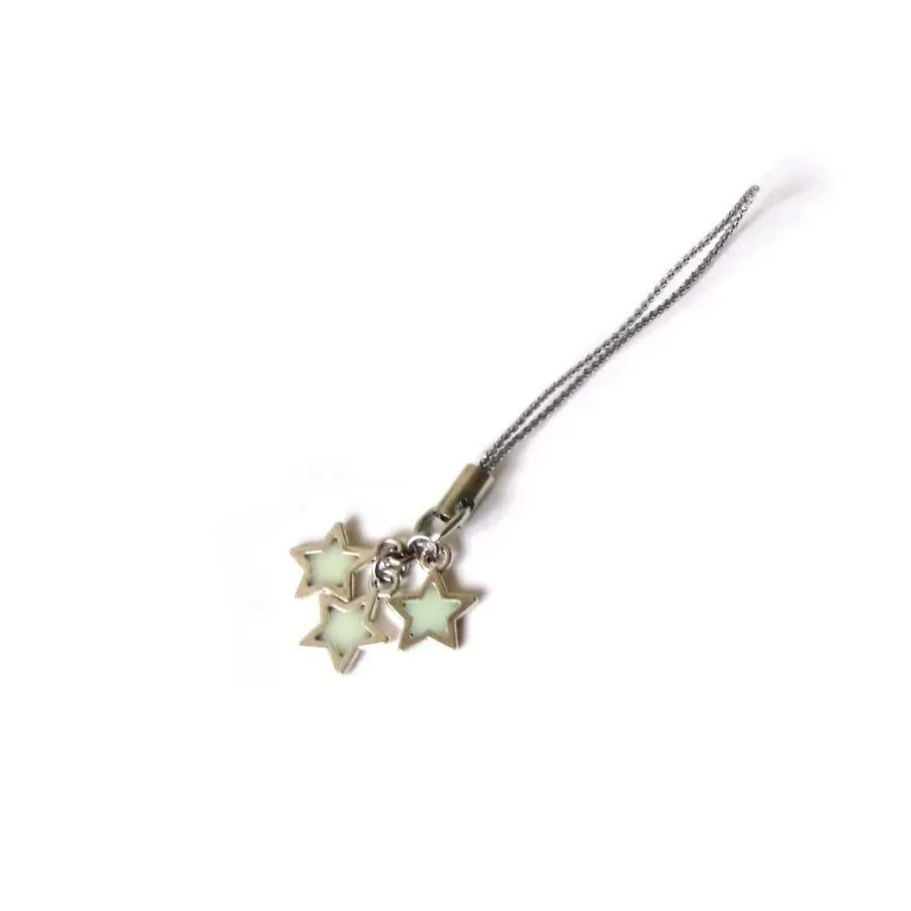 Glow in The Dark Star Phone Charm Luminous Star Pendant Keychain Strap for Bag Purse Phone Strap Aesthetic Accessory Jewelry