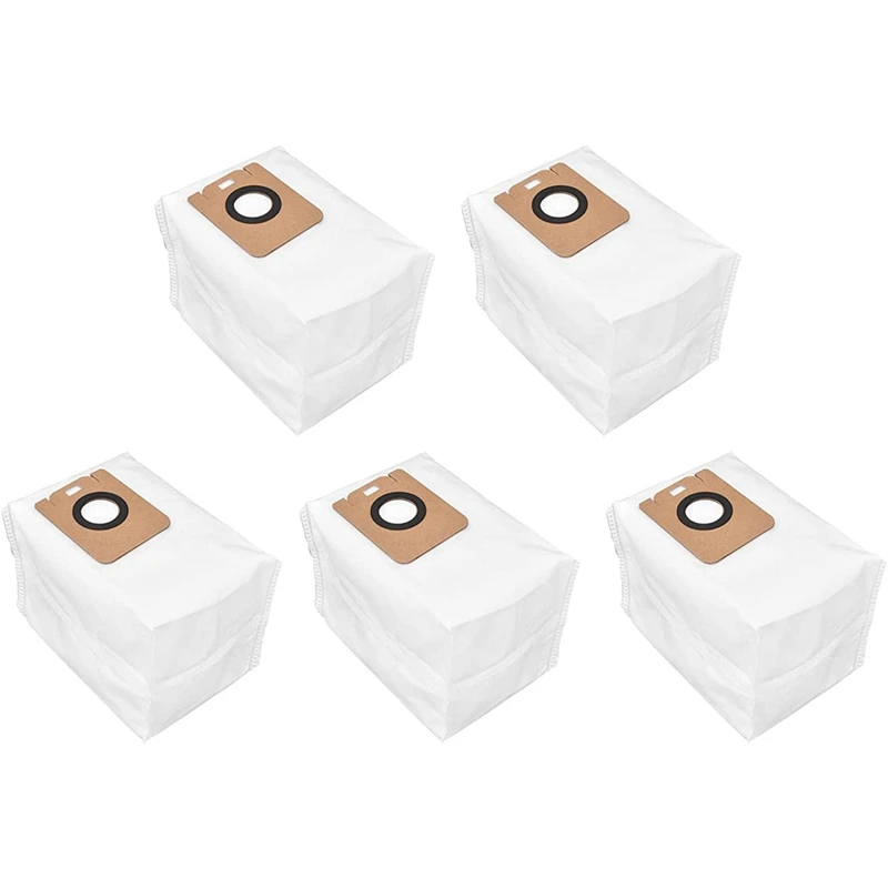 Sacchetti per la polvere dell'aspirapolvere, sacchetti per la polvere durevoli convenienti e convenienti rimovibili 5 pezzi per Dreame Bot Z10 Pro L10 Plus