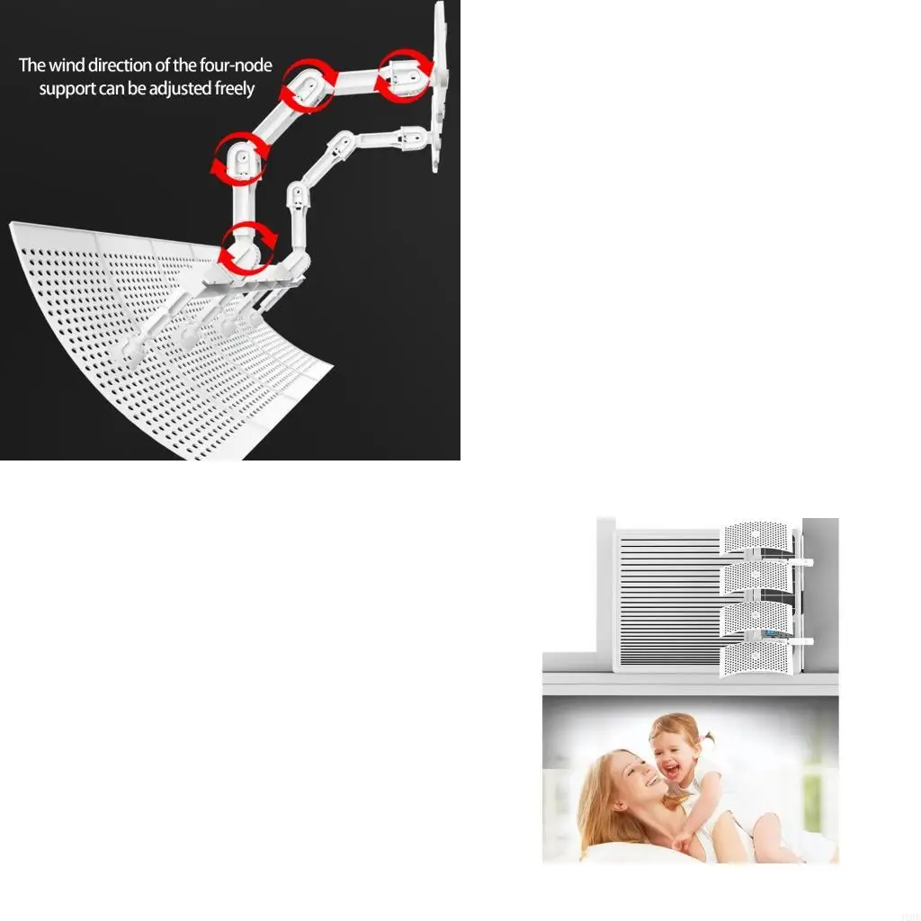 J1HF Window Air Conditioner Deflector Vent Deflector Universal Adjustable Room Air Conditioner Prevent Blowing