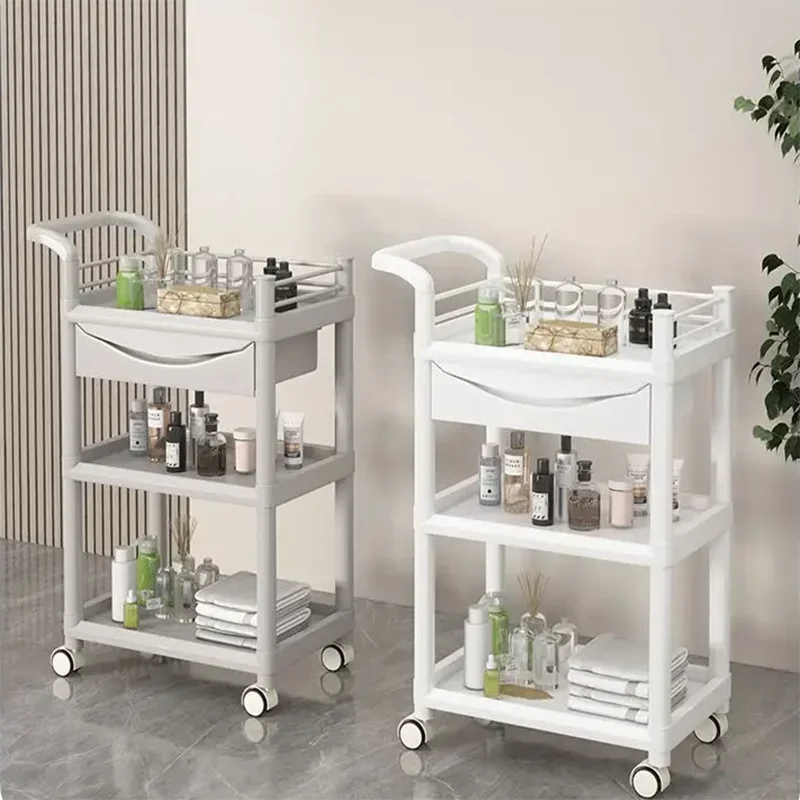 Carrito De Cocina con ruedas para almacenamiento, organizador De muebles para el hogar, multifunción, Mini carrito De empuje, taburetes plegables