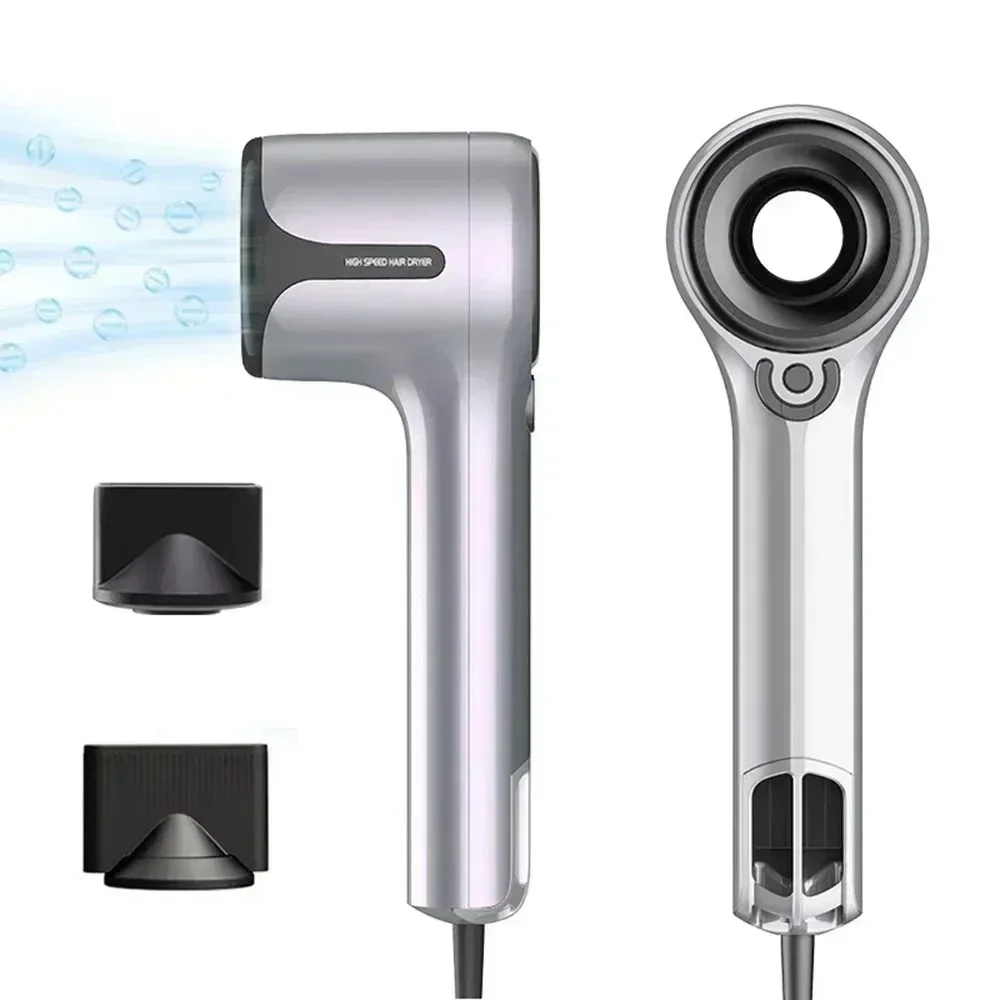 

Professional Negative Ion Hair Dryer 10000RPM Rotation Speed Blade-Free 21 Meters Per Second Strong Airflow Hair Styling Tool