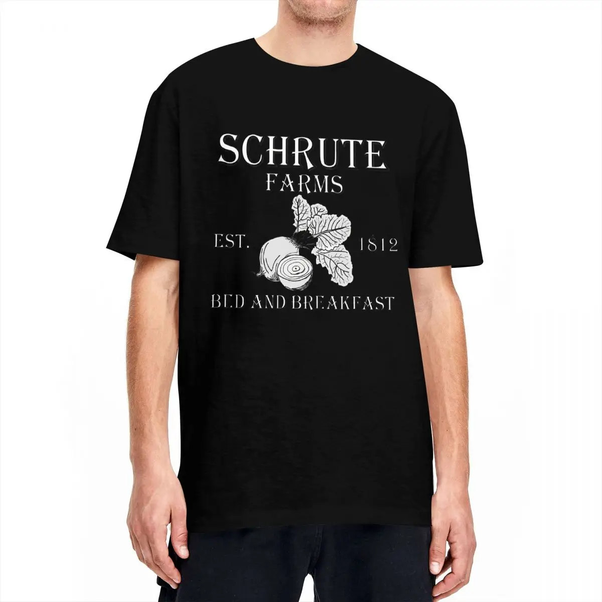 

Oversized T Shirt Schrute Farms 100% Cotton T-Shirts Fashion Tshirt for Men Beach Y2K Retro Design Short Sleeve Top Tees