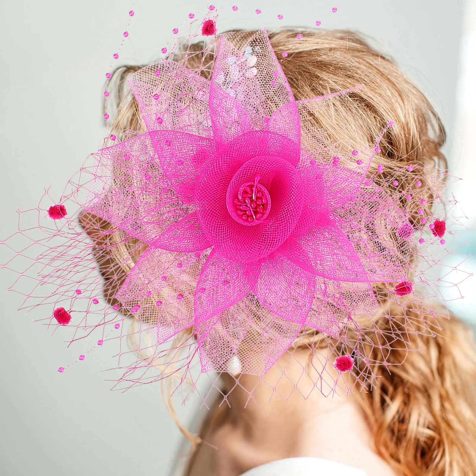 

Fascinator Headpiece for Women Stylish Mesh Design Hair Accessory Perfect for Wedding Evening Banquet Halloween Christmas