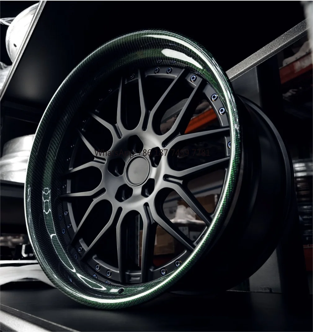 

Luxury 2 Pieced /3 Pieced of Forged 15 16 17 18 19 20 21 22 Inch Forged Racing Rims With Polished Deep Dish