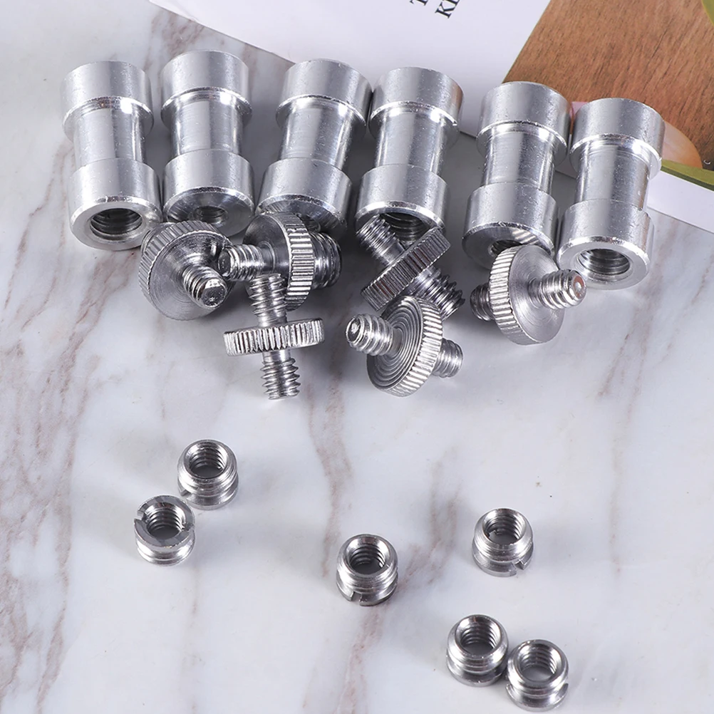 

Adapter Nut Set Screw Kit 1/4 to 3/8 Threaded Camera Converter Screws Metal Mount