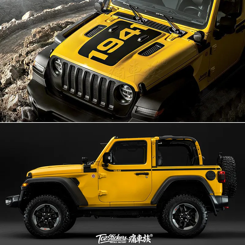 New car sticker FOR Jeep Wrangler 1941 body decoration fashionable and sporty Decal film accessories