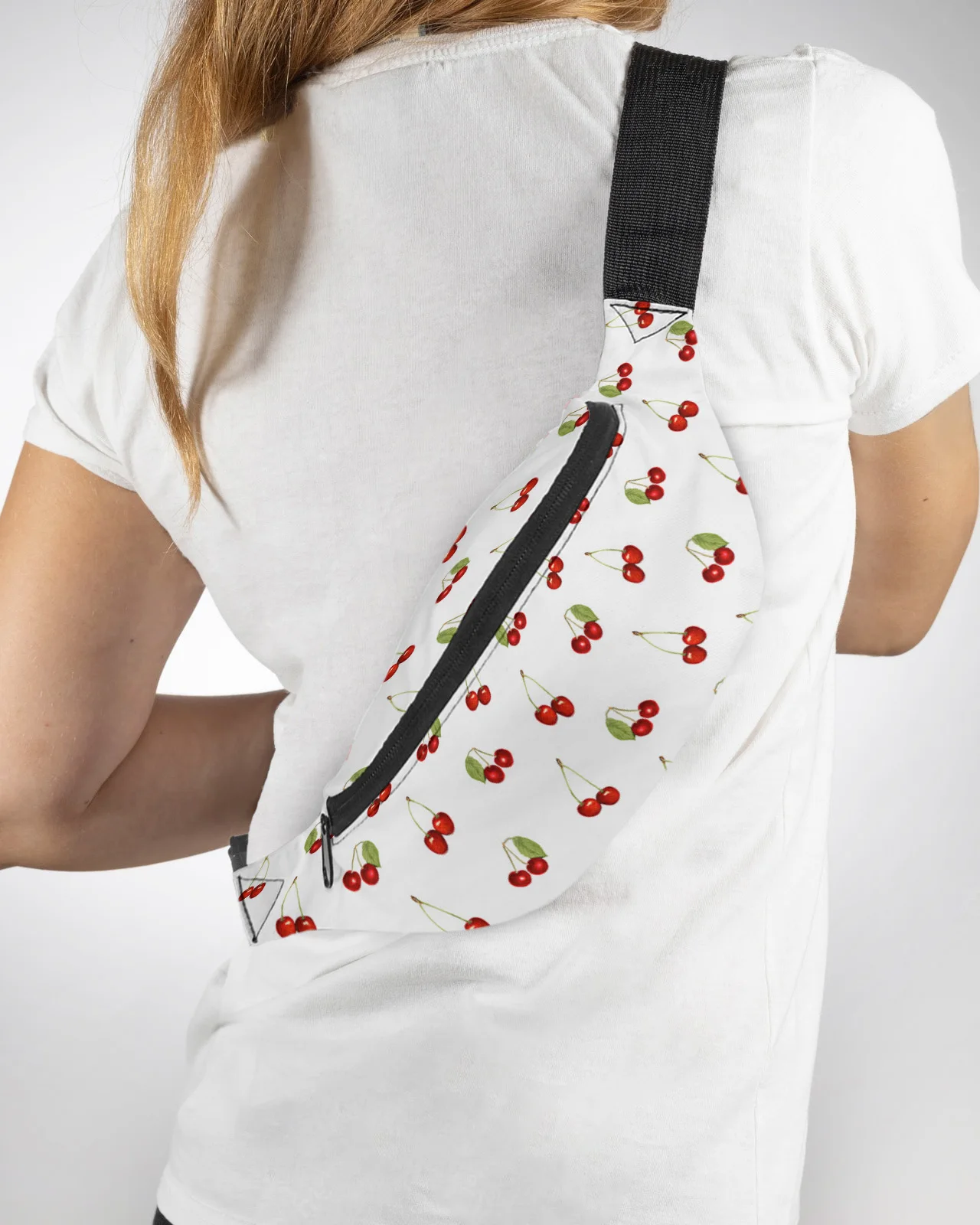 Cherry Fruit Retro Men Wallet Women Waist Bag Fanny Pack Purse Large Phone Belt Bag Wallet Pouch Waterproof Banana Hip Bags