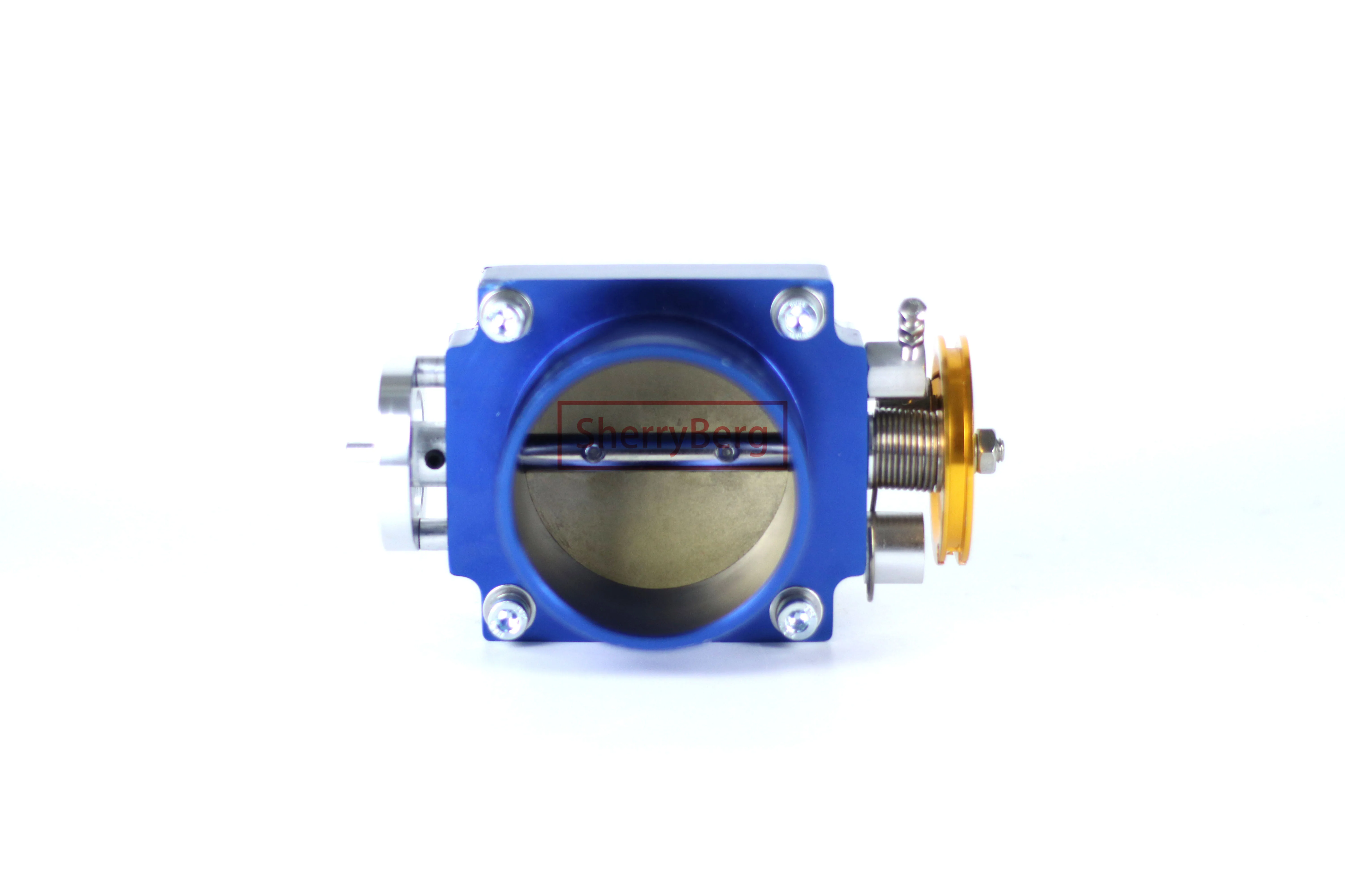 SherryBerg New 80MM 80 mm Aluminum PERFORMANCE Throttle Body FOR Honda B16 B18 FOR Civic ACURA Integra SI CRX GSR BLUE Color