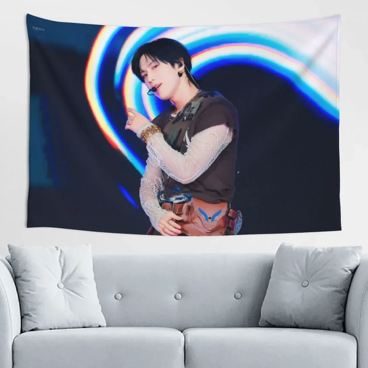 SHINEE Lee Tae-min Magazine Cover Poster Hanging Cloth Li Taimin Photo Picture Tapestry Bedroom Home Wall Art Decor Background