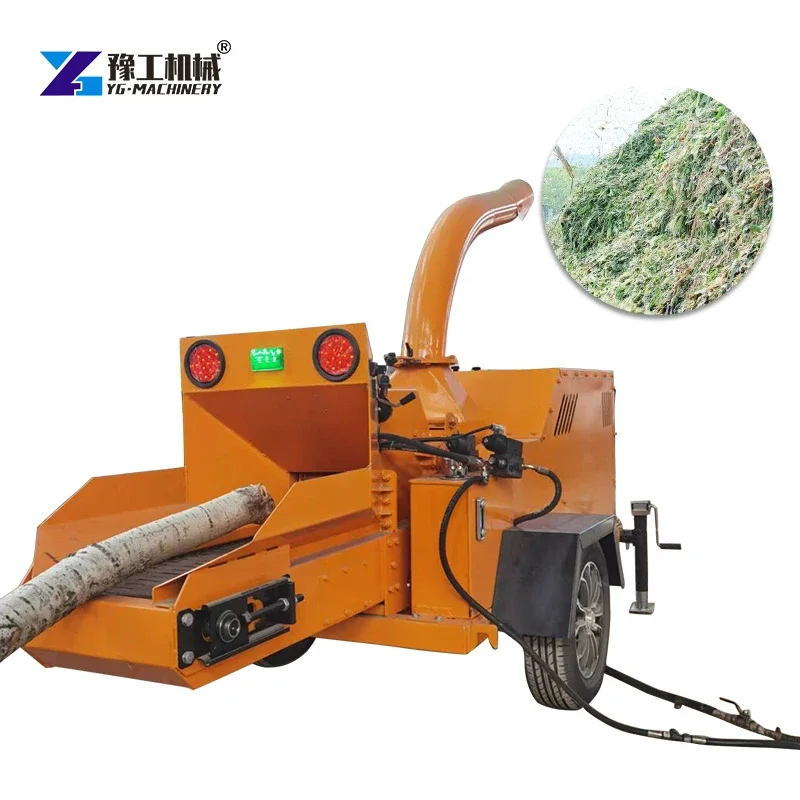 Low Cost 32Hp 54Hp Wood Chipper Machine Diesel Chipper Machine Wood Shredder