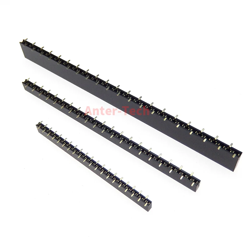 10PCS 1.27mm 2.0mm 2.54mm pitch 1X40P SMD 40pin header female vertical PCB connector Mother row 1*40