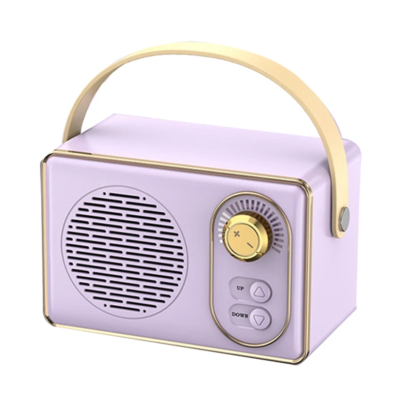 1 Piece Classical Retro Music Player Sound Stereo Portable Mini Travel Music Player Purple