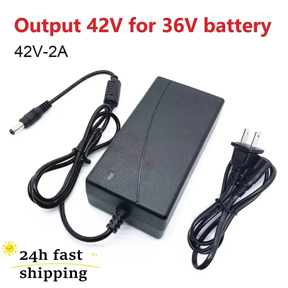 Brand Power Adapter 42V2A Scooter Battery Charger Power Adapter 36V Electric Bike For M 365 Electric Hoverboard Accessories