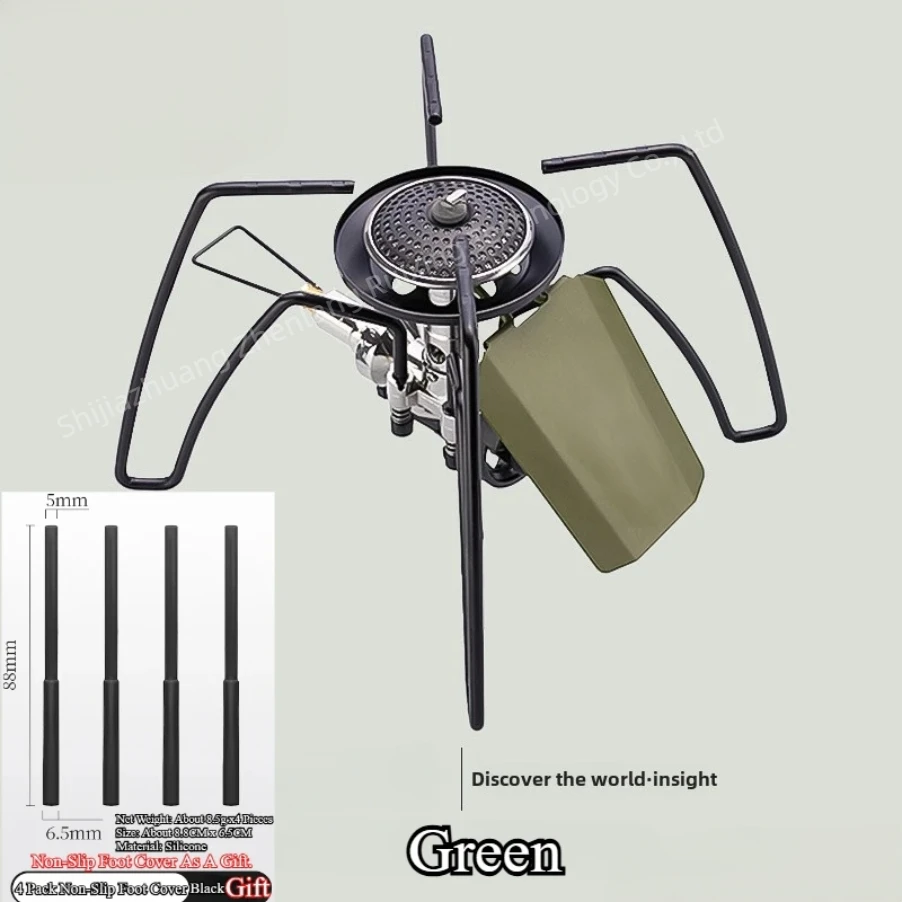 

2025 new Alien stove Black Spider Folding Card Stove Camping Tableware Camping Kitchenware Camping Barbecue Stove Gas Stove