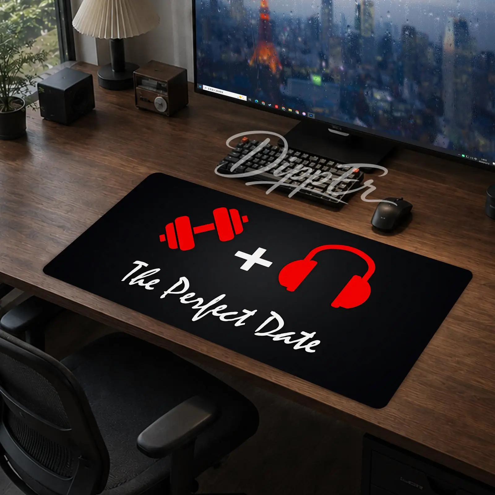 A-No Excuses Gym Mouse Pad Office Large Desk Mat Gaming Mousepad Rubber Bottom Non-Slip Cushion 900X400