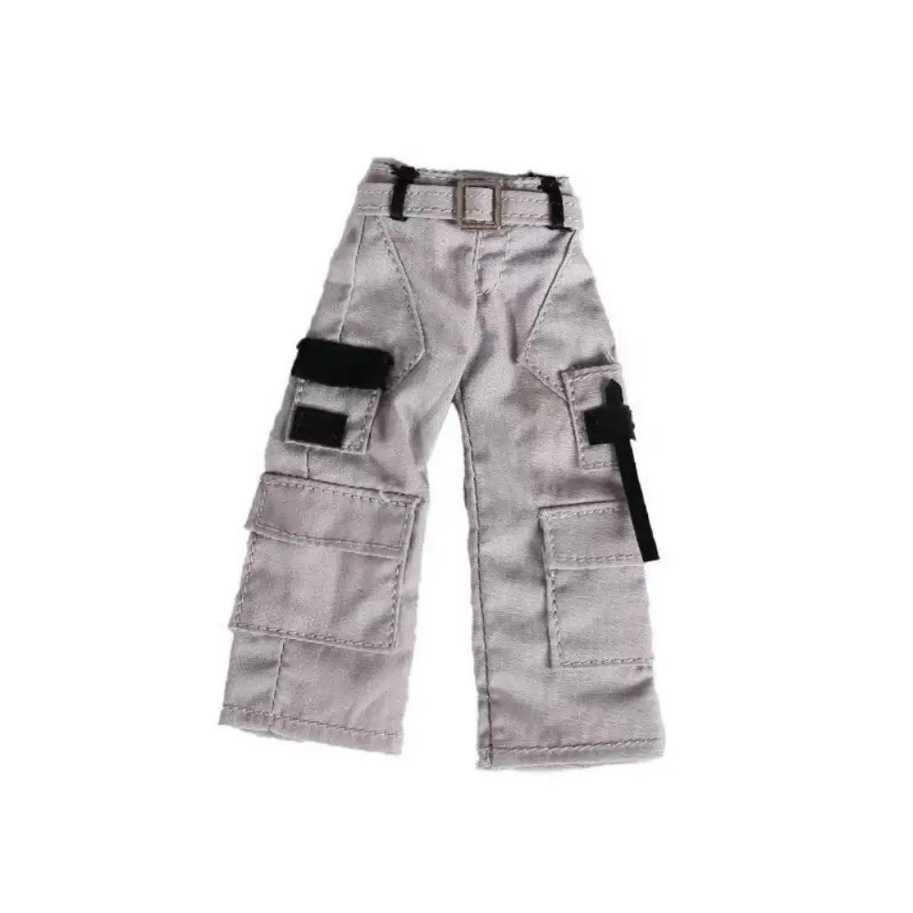 Fashion PU Leather Jacket Multistyles Mini Doll Overalls T-shirt Pocket Pants