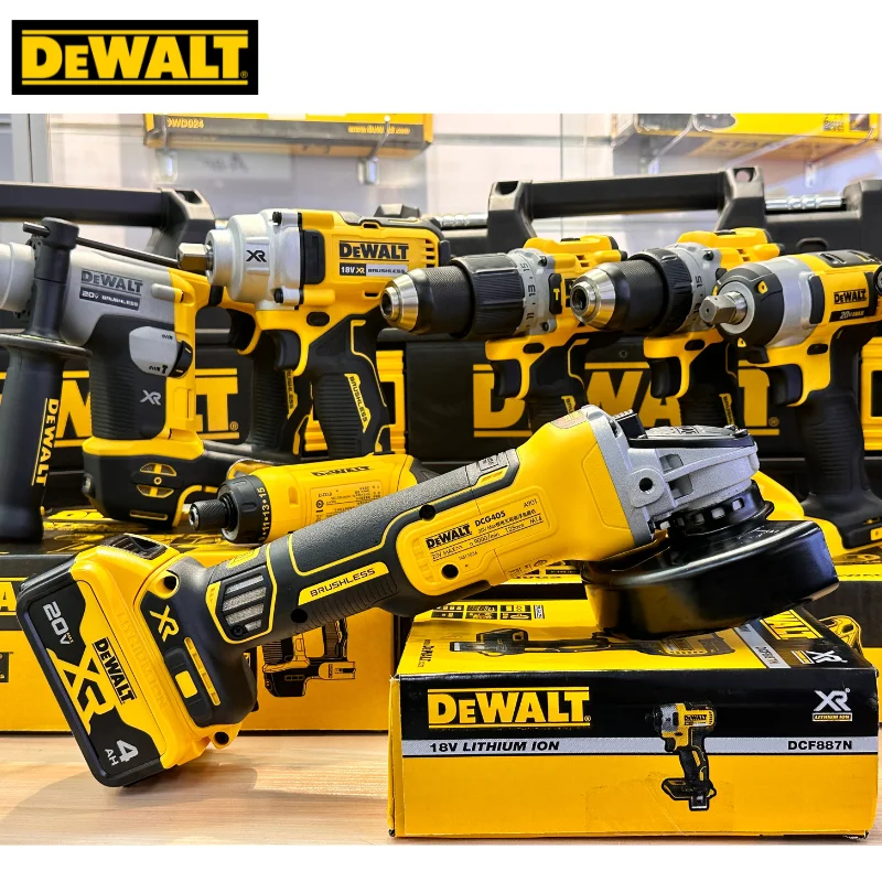 Dewalt DCG405 бесщеточная угловая шлифовальная машина 20 в, металлорежущая машина 125 мм, перезаряжаемая Беспроводная фотошлифовальная машина