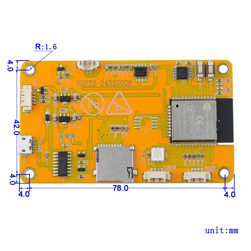 Imagem -04 - Rcsmall-tela Lcd para Arduino Iot Smart Home 2.8in Esp32 Esp322432s028r 240*320 Tela Tft Ili9341 Driver Pcs