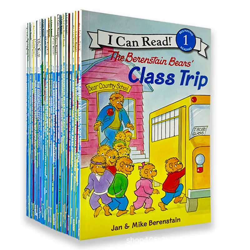 Imagem -02 - Inglês Story Picture Book eu Posso Ler Phonics os Ursos Berenstain Ajuda as Crianças Ser Leitor Brinquedo Educação Infantil 34 Pcs Set