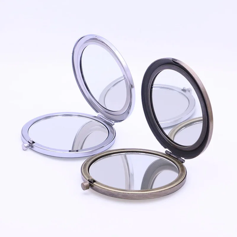 Personalised Logo/Photo Portable Compact Mirror Round Cosmetic Mirror for Purse Beauty Makeup Accessories Wedding Gift