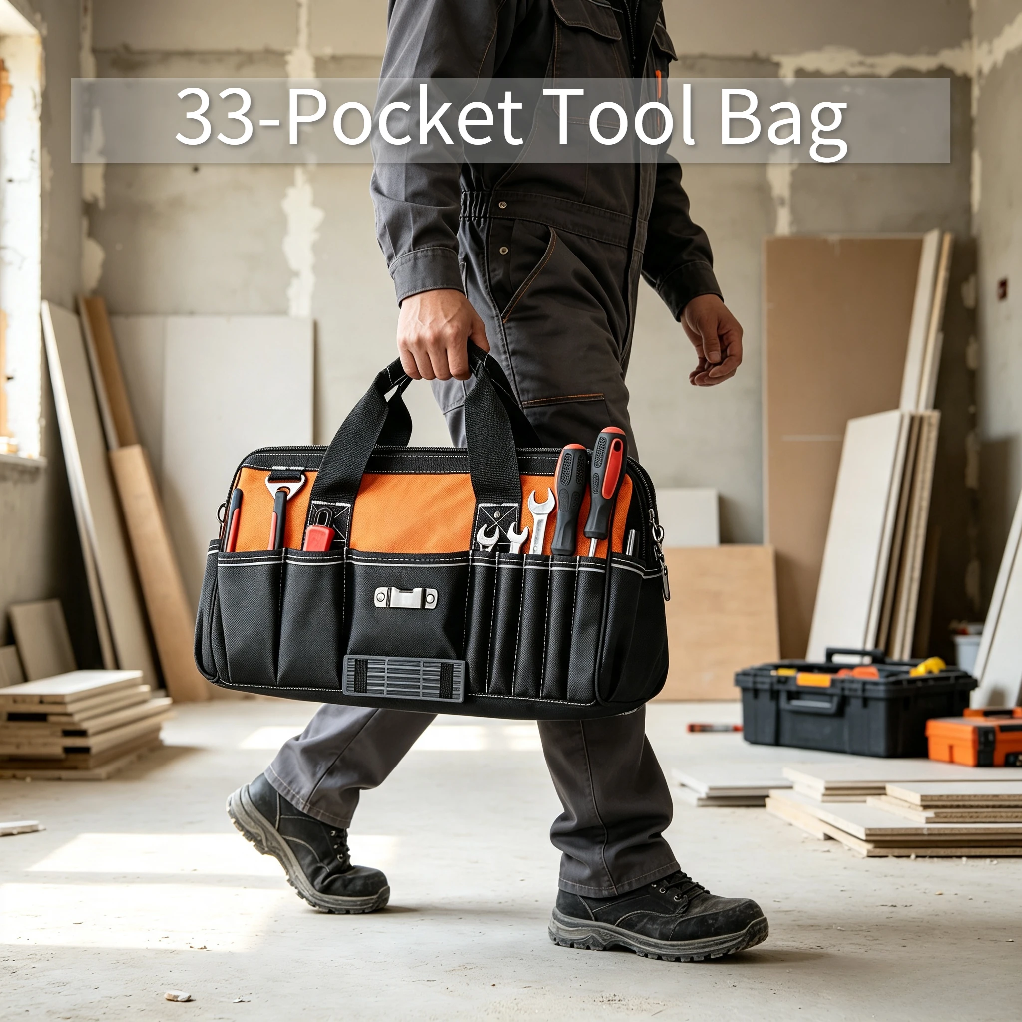 33-Pocket Tool Bag, 15.7