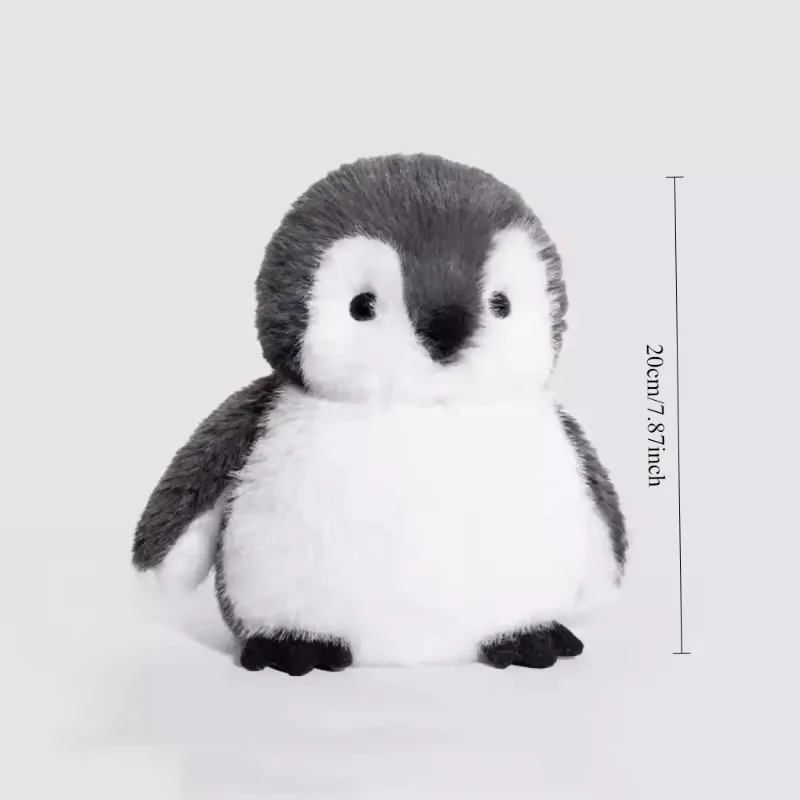 Schattige Pinguïn Knuffels Zacht Knuffeldier Kawaii Kussen Woondecoratie Grijze Pinguïn Sussen Poppen voor Meisjes Verjaardagscadeaus