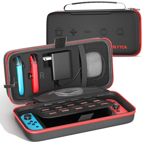 Bolsa de almacenamiento grande para Switch, funda protectora portátil para transporte, bolsa de viaje impermeable antiarañazos para Nintendo Switch