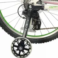 1 par de ruedas auxiliares de bicicleta para niños, Kit montado con estabilizador para bicicleta de marcha única de 12/14/ 16/18/ 20 pulgadas, paseo para niños