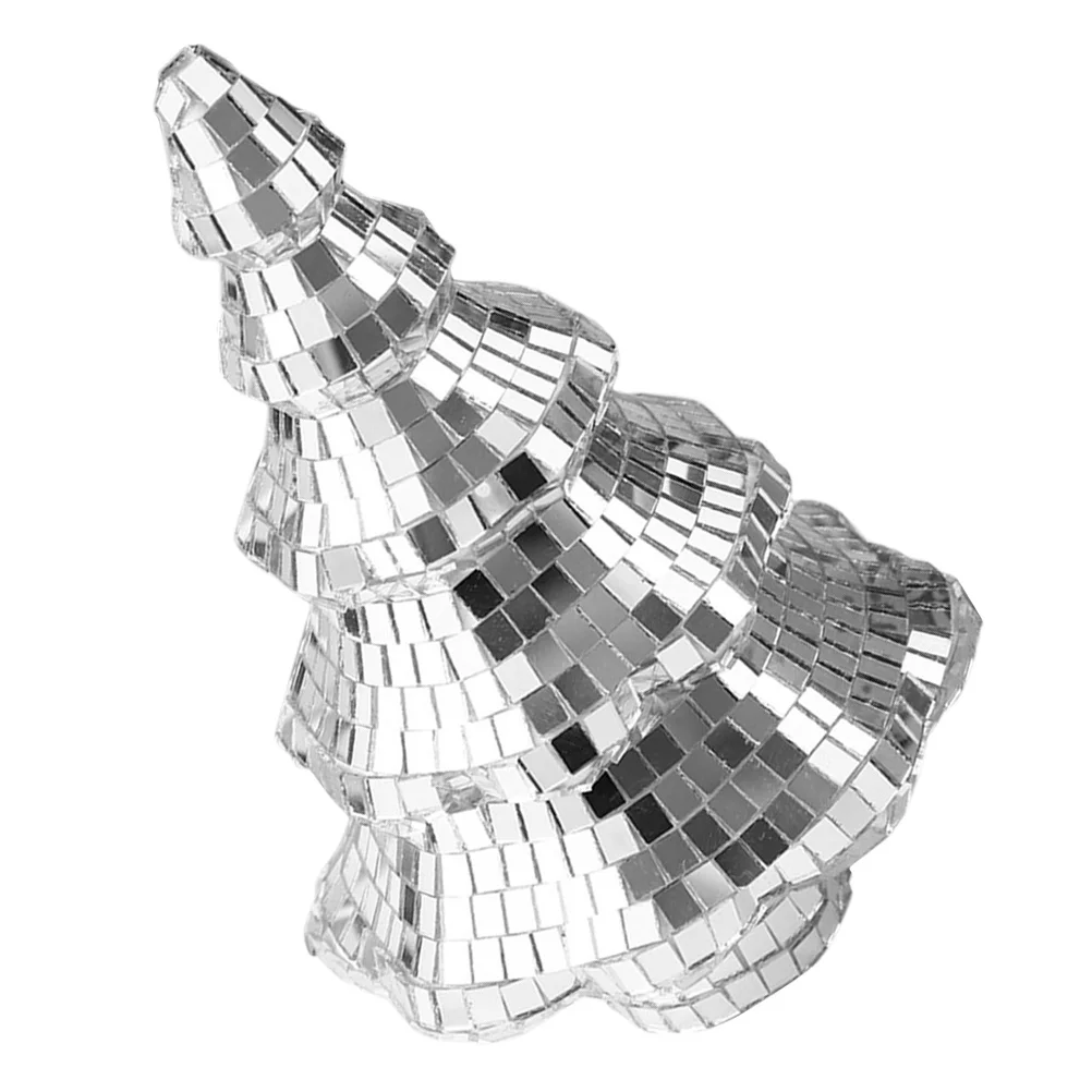 

Miniature Christmas Tree Silver Tabletop Decorative Xmas Trees For Home Office Bar Restaurant Party Holiday Centerpiece