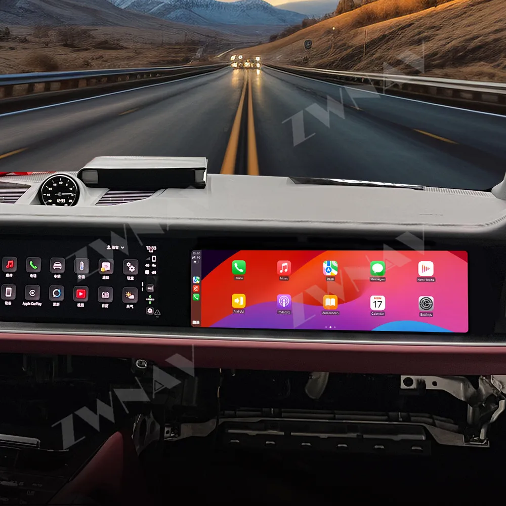 15“ For Poersche Cayenne 2024 Android 13.0 Co-Pilot touch Screen Multimedia Display with Carplay for Front Passenger Seat