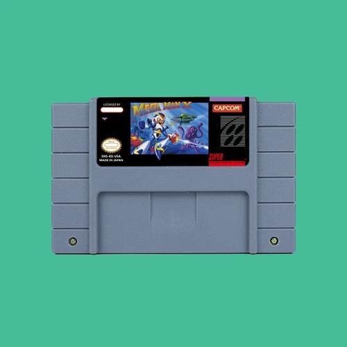 Juego de acción para Mega Man X - Cartucho versión EE. UU. o EUR disponible para consolas de juegos SNES