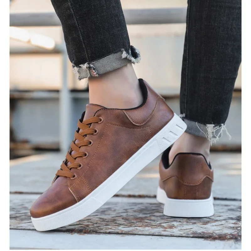 

Весенне-осенние удобные легкие мужские туфли для доски, универсальная модная обувь, новая дышащая повседневная обувь