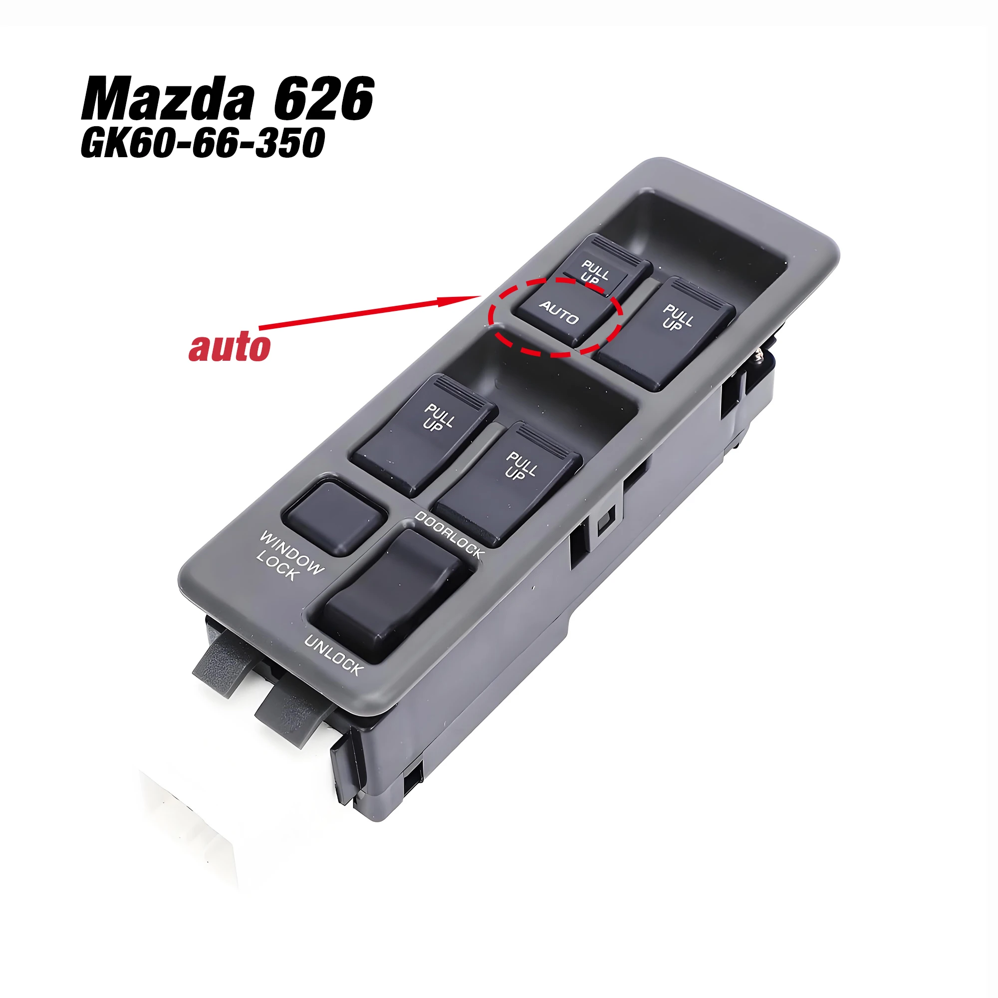 

GK60-66-350A GK6066350A для Mazda 626 1988-1991 Mercedes, кнопка главного управления электрическим стеклоподъемником GK60-66-350