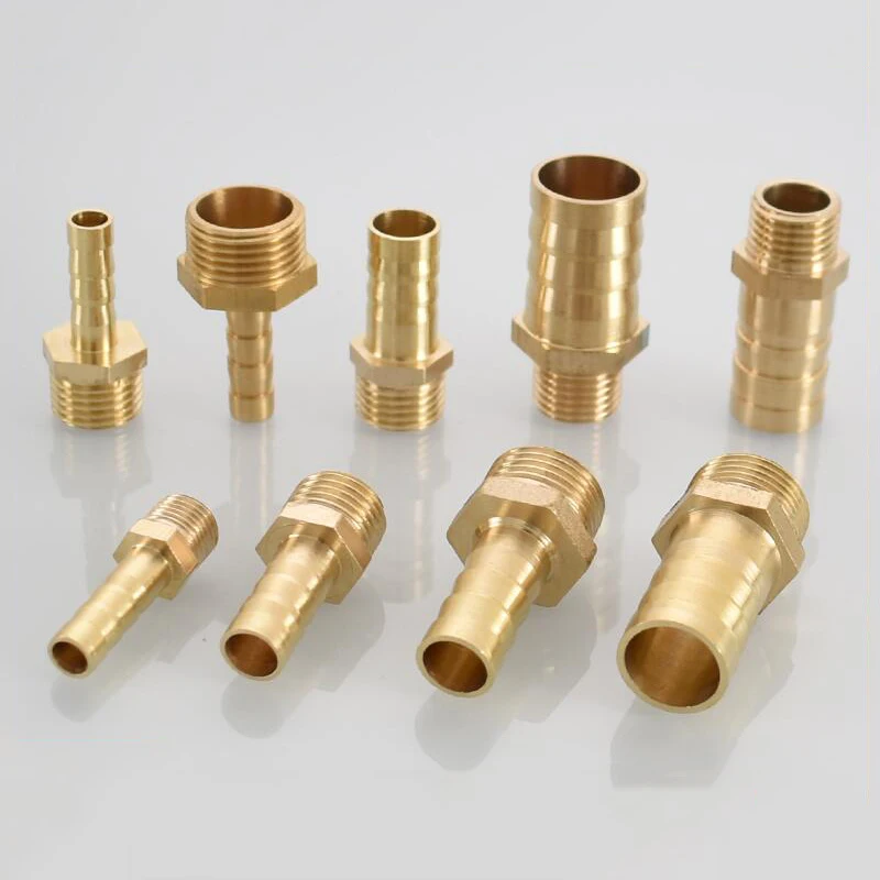 Brass 90° Elbow Hose Barb Fitting – Metric Male Thread, M12x1.75 To 12mm Hose, Corrosion-Resistant